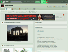 Tablet Screenshot of alexzandra.deviantart.com