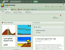 Tablet Screenshot of metal-icecream.deviantart.com