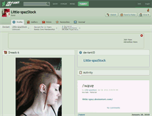 Tablet Screenshot of little-spazstock.deviantart.com