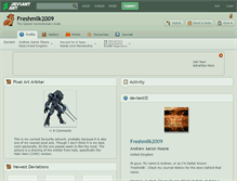 Tablet Screenshot of freshmilk2009.deviantart.com