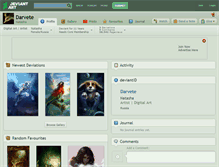 Tablet Screenshot of darvete.deviantart.com