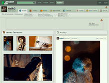 Tablet Screenshot of malikg.deviantart.com