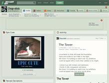 Tablet Screenshot of chop-stick.deviantart.com