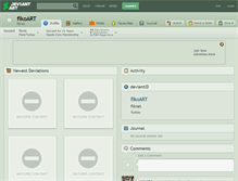 Tablet Screenshot of fikoart.deviantart.com