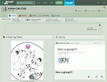 Tablet Screenshot of anime-cats-club.deviantart.com