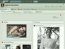 Tablet Screenshot of inspired-impressions.deviantart.com