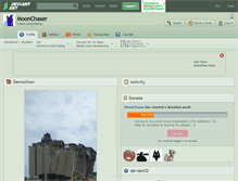 Tablet Screenshot of moonchaser.deviantart.com
