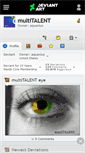 Mobile Screenshot of multitalent.deviantart.com