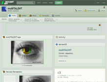 Tablet Screenshot of multitalent.deviantart.com