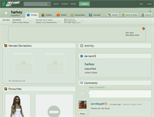 Tablet Screenshot of harkey.deviantart.com
