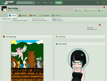 Tablet Screenshot of necrosan.deviantart.com