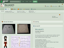 Tablet Screenshot of miyu-samaccs.deviantart.com