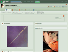 Tablet Screenshot of paperdolldreams.deviantart.com