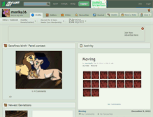 Tablet Screenshot of monika36.deviantart.com