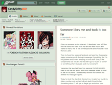 Tablet Screenshot of candyskitty.deviantart.com