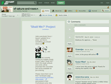 Tablet Screenshot of of-sakura-and-roses.deviantart.com