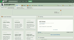 Desktop Screenshot of breathingglassstars.deviantart.com