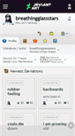 Mobile Screenshot of breathingglassstars.deviantart.com
