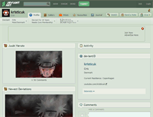Tablet Screenshot of kristicuk.deviantart.com