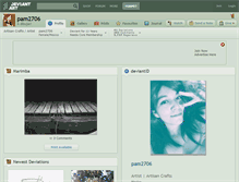 Tablet Screenshot of pam2706.deviantart.com
