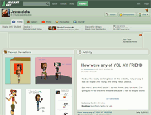 Tablet Screenshot of jessssssieka.deviantart.com