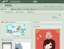 Tablet Screenshot of kahmelion.deviantart.com
