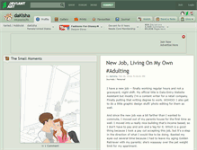 Tablet Screenshot of dakisha.deviantart.com