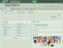 Tablet Screenshot of duskydiamondbladez6.deviantart.com