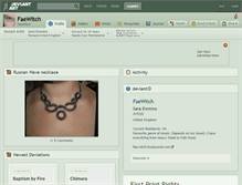 Tablet Screenshot of faewitch.deviantart.com
