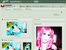 Tablet Screenshot of mandchan.deviantart.com