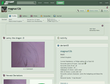 Tablet Screenshot of magnus126.deviantart.com