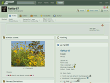 Tablet Screenshot of flakita-87.deviantart.com