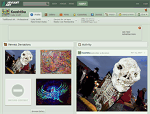 Tablet Screenshot of kooshtika.deviantart.com