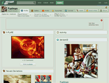Tablet Screenshot of fuelman.deviantart.com