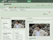 Tablet Screenshot of maybenotvad.deviantart.com