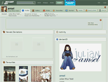 Tablet Screenshot of amsel.deviantart.com