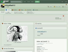 Tablet Screenshot of ichirukifan013.deviantart.com
