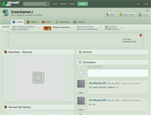 Tablet Screenshot of greengamerj.deviantart.com