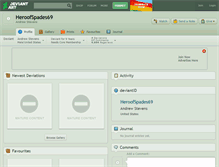 Tablet Screenshot of heroofspades69.deviantart.com