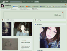 Tablet Screenshot of indiafray.deviantart.com