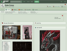Tablet Screenshot of drake-fumes.deviantart.com