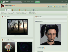 Tablet Screenshot of demongirl.deviantart.com