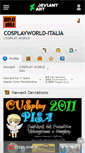 Mobile Screenshot of cosplayworld-italia.deviantart.com