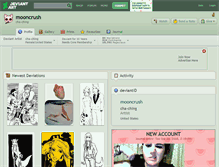 Tablet Screenshot of mooncrush.deviantart.com