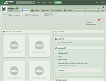 Tablet Screenshot of mistera-k.deviantart.com