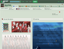 Tablet Screenshot of maveriker.deviantart.com