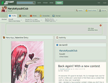 Tablet Screenshot of narutokyuubiclub.deviantart.com