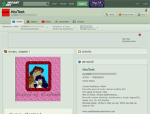 Tablet Screenshot of missteek.deviantart.com