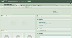 Desktop Screenshot of luckyinloved.deviantart.com