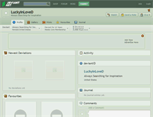 Tablet Screenshot of luckyinloved.deviantart.com